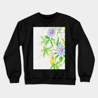 Vintage Passion Flower Plant Crewneck Sweatshirt